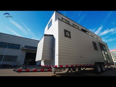 Modular Prefabricated Light Steel Structure Tiny House On Wheels With Trailer
