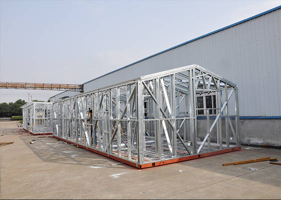 White Prefab Light Steel Frame Structure Frame Modern Mobile Homes