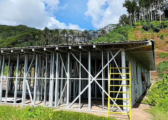 US/AS Prefab Light Gauge Steel Frame Modular House Kits For Dormitory And Factory