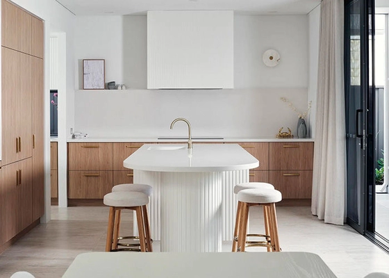 Luxury Prefab Villa 2 Story Steel Frame Modular Home US / AU / EU Standard Prefabricated House Kits