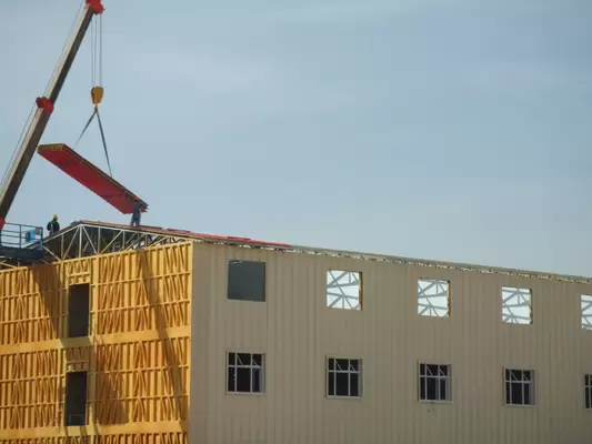 Light Steel Prefabricated Apartment Buildings , Snow Resist Portable House