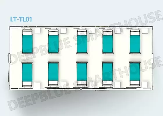 Metal Isolation House Mobile Field Hospital In Quick Assemble White Color Low Cost Prefab House