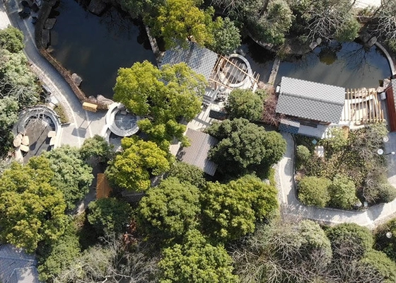 prefabricated cabins lodges with hot tubs Light Steel Framing chalet prefab Wooden House Resort Bunglalow