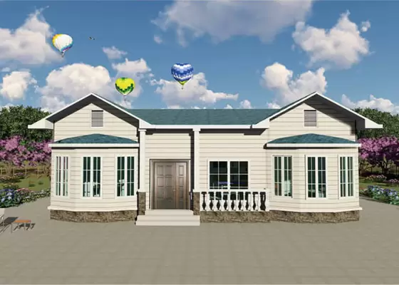 Light Gauge Steel Prefab Metal Homes Single Family Luxury Modern Modular Home Kits Prefab Villa With Custom Design