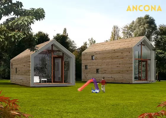 Q550 Standard Steel Hotel Prefabricated House Kits with Light Steel Framing