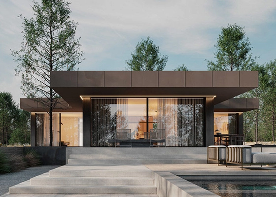 Luxury 4 Bedroom Pre Fabricated Villa Prefab House With Light Steel Frame House Ktis