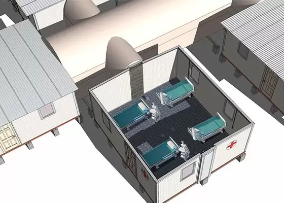 Sandwich Panel Isolation Room Customize Well Insulated Prefab House Modular Homes For Hospital