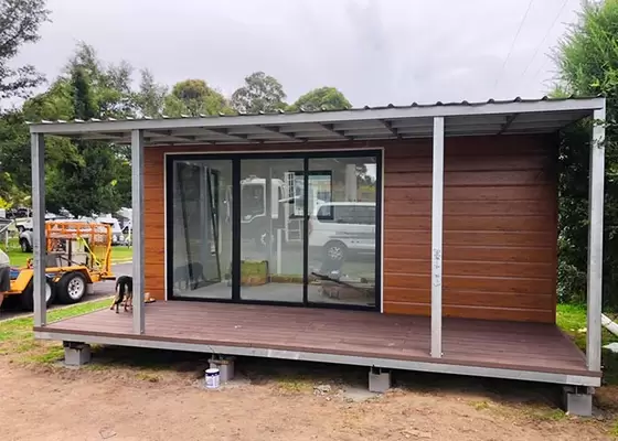 Australia Standard Light Steel Frame Prefabricated Gable Steel Shed , Car Storage Sheds Steel Buildings
