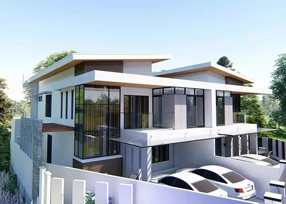 Two Floors Of The Light Steel Prefab Modern Homes Prefabricated Light Steel Structure Houses