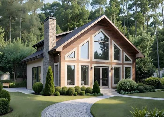 USA Standard Prefab Light Steel Frame House Insulated Mobile Villa Prefabricated Home