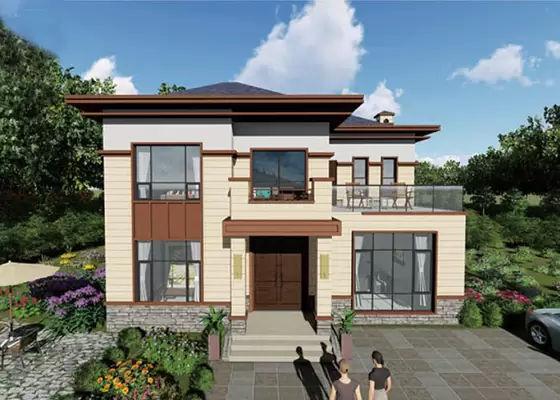 Xps Wall Duplex Retro Earthquake Proof Luxury Prefab Houses Prefabricated Villa