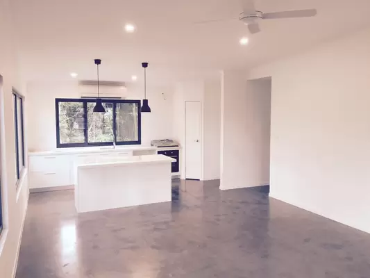 Light Steel Frame Australian Granny Flats painted wood door glass wool insulation