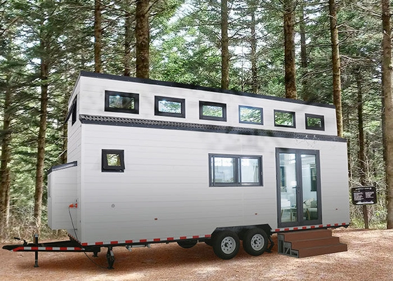 Cheap Prefab Tiny House With Solar Panels 2 Bedrooms 2 Bathrooms Mobile Home For Sale