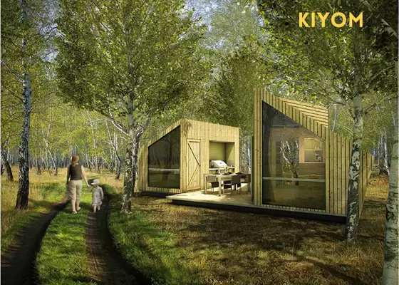 Q550 Standard Steel Hotel Prefabricated House Kits with Light Steel Framing