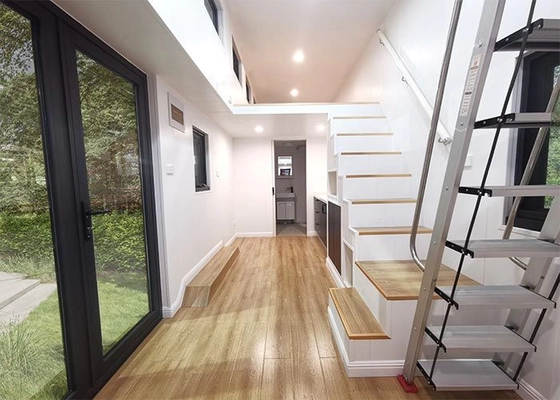 Stylish Prefabricated Tiny Houses On Wheels: Modern Small House Designs With Trailer For Airbnb