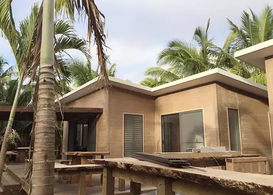 Office Prefab Bungalow Homes Light Gauge Steel Frame Material Energy Saving