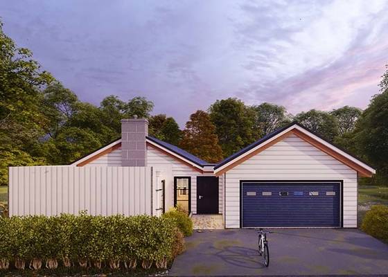 New Zealand Standard Single Storey Light Steel Frame Prefab Villa For Family prefab home ktis