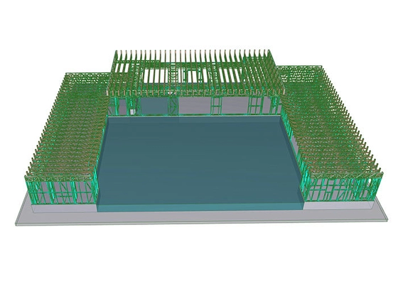 Luxury Prefab Villa Modular Bungalows Home With Light Steel House Kits