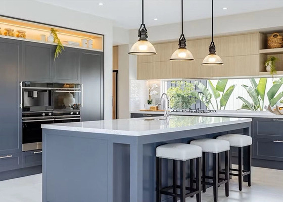 AU Standard Luxury Modular Prefab Villa 3 Bedroom Villa Light Steel Frame House Kit