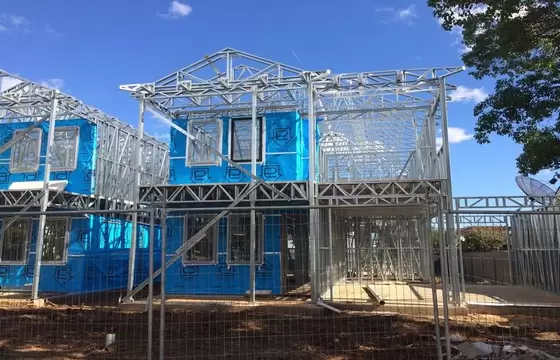High Quality Light Steel Frame Prefab Villa / Quick Assemble Steel Frame House Prefab Homes