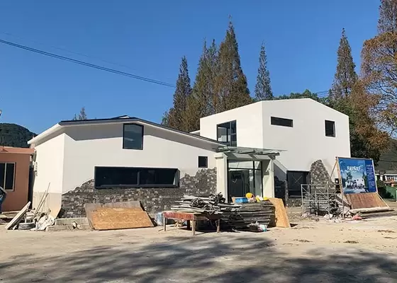 Steel Structural Prefab Retirement Center Typhoon Resistance Light Gauge Steel Bungalow