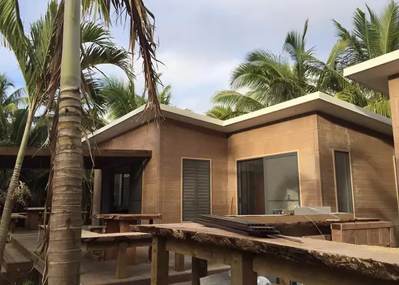 Office Prefab Bungalow Homes Light Gauge Steel Frame Material Energy Saving