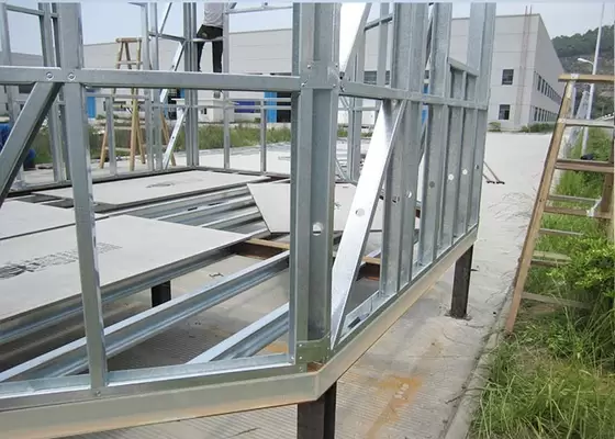 Heat Insulation Prefab Home Beach Bungalows , Customized Light Steel Bungalow