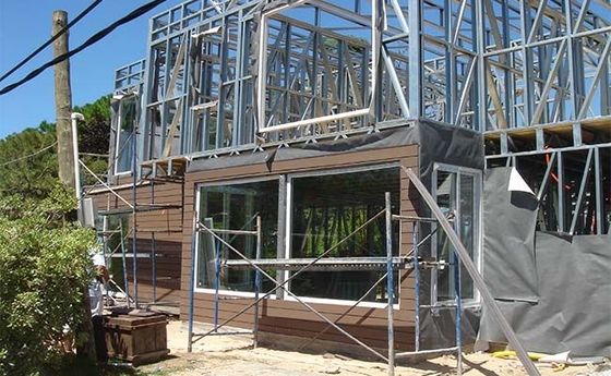 AS/NZS/USA Prefab Houses Luxury Villa Kits With Light Gauge Steel Modular Construction