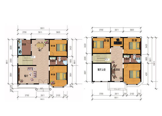 European Classic Villa Light Gauge Steel Truss Prefabricated House Villas 5 Bedroom