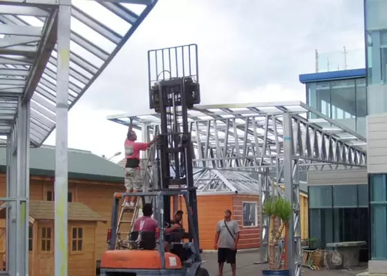 EU/USA/NZ/Australia Standard Light Steel Frame Mobile Metal Car Garage Shed For Car Parking