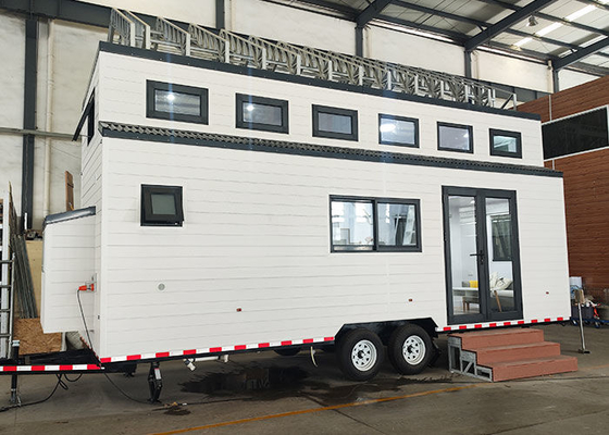 Modern Tiny House On Wheels Prefab Home With 2 Bedrooms And Solar Panels