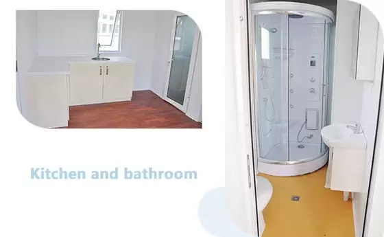 Small European Modern Style Foldable Prefabricated Modular Homes For Living