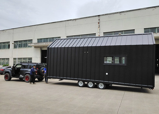 USA / AU / NZ Standard Modular Home Prefab Tiny House Kit With Trailer For Camping / Resort
