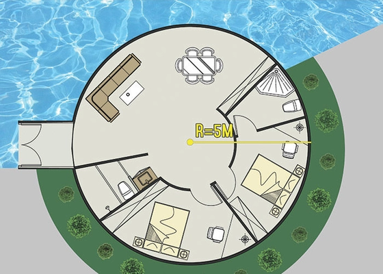 Light Steel Frame Modular Home Of Hotel Unit Prefab House Cabins Bungalows