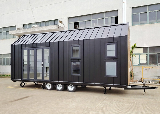 Small Prefab House Modular Home Finished Steel Tiny House On Wheels ReadyTo Ship