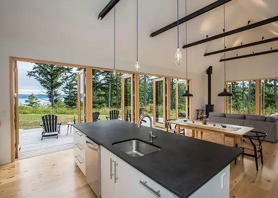 Prefabricated Villa , Luxury Two Storey Light Gauge Steel  integrated house