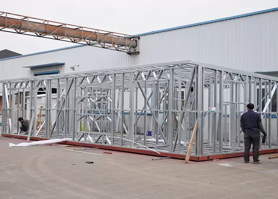 Moistureproof Prefab Modular Homes Prefabricated Light Steel House Fireproof