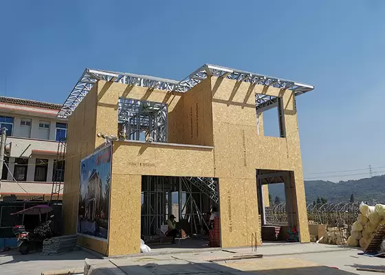 As / Nzs Wooden Log Houses Light Steel Roof Truss Prefab Bungalow Homes