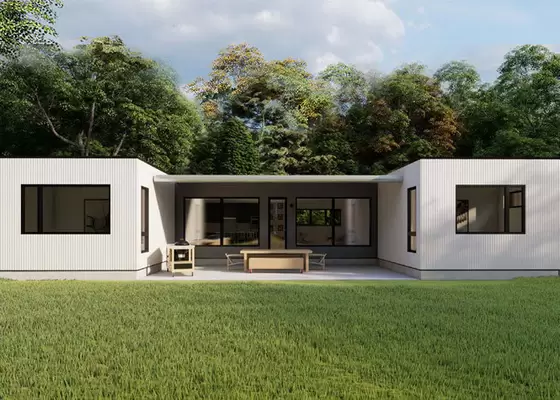 Prefab Garden Studio With Storage Light Steel Frame House Kits