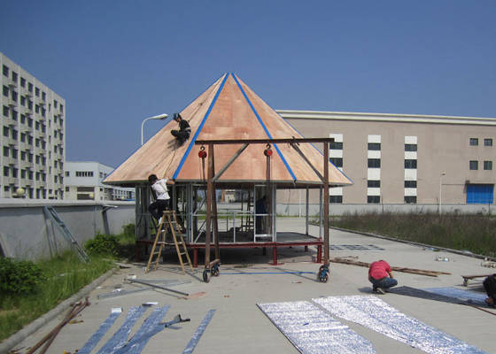 Light Steel Framing Wooden Bungalow /  High Acoustic Insulation Home Beach Bungalows