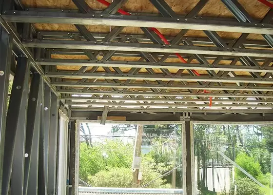 Light Steel Structure Wooden Decorate , Prefabricated Bungalow Homes , Modular Homes