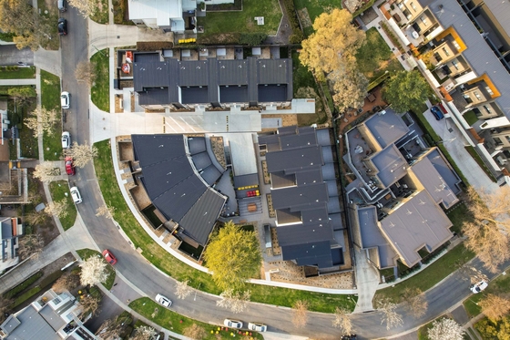 Affordable Townhouses Light Steel Framed Prefab Homes For Sale Under 100k