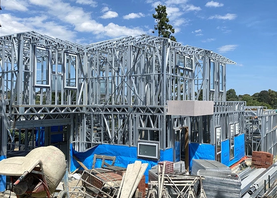 Australian Standard Prefab Contemporary Modular Build A Light Guage Steel Frame House