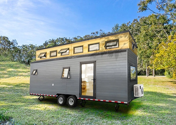 Prefabricated Modular Home Tiny Home On Wheels With Light Steel Frame