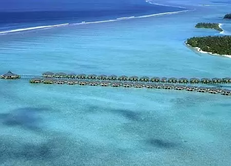 Belize / Maldives Overwater Bungalow With Light Steel , Over The Water Bungalows
