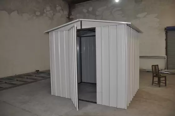 China White Moisture Proof Construction Steel Metal  Shelters / Car Sheds With Light Steel Frame