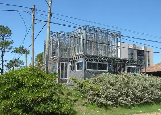 Two Story Modular Homes Prefab Villa Steel Frame House With Beautiful Decoration