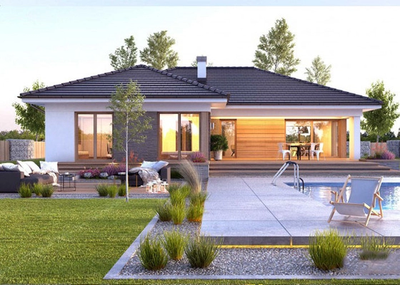 ICC-ES Prefabricated Luxury Villa Modular Homes With Light Steel Frame Fire Prevention