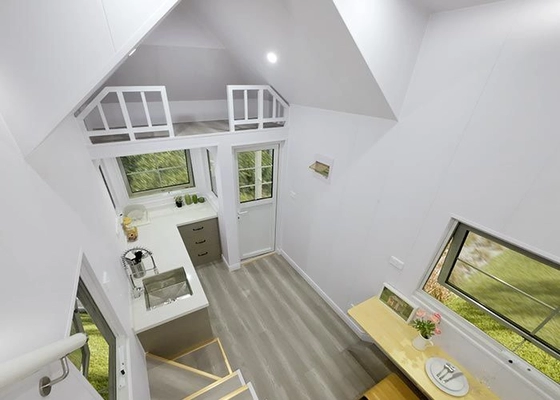 Light Steel Frame Tiny Home On Wheels With Trailer For Airbnb