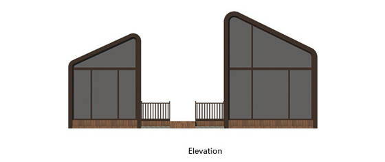 Modern Design Prefab Light Steel Garden Studio For Holiday Steel Home Kits Resort Hotel Custom House